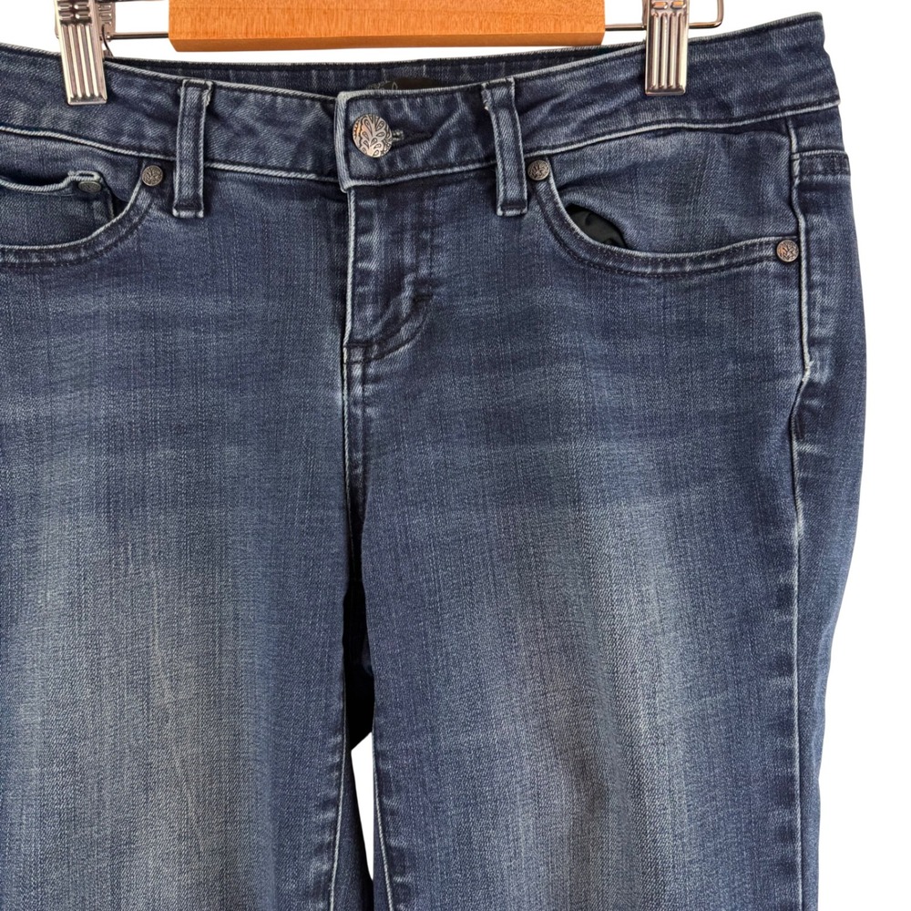 Prana London Skinny Jeans Womens 2/26 Dark‎ Wash Blue Low Rise Organic Cotton
